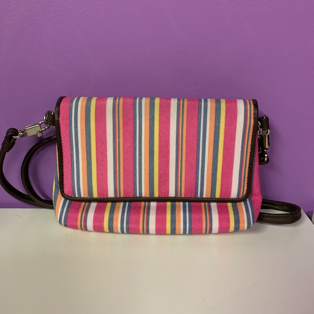Small Striped Over the Shoulder Bag